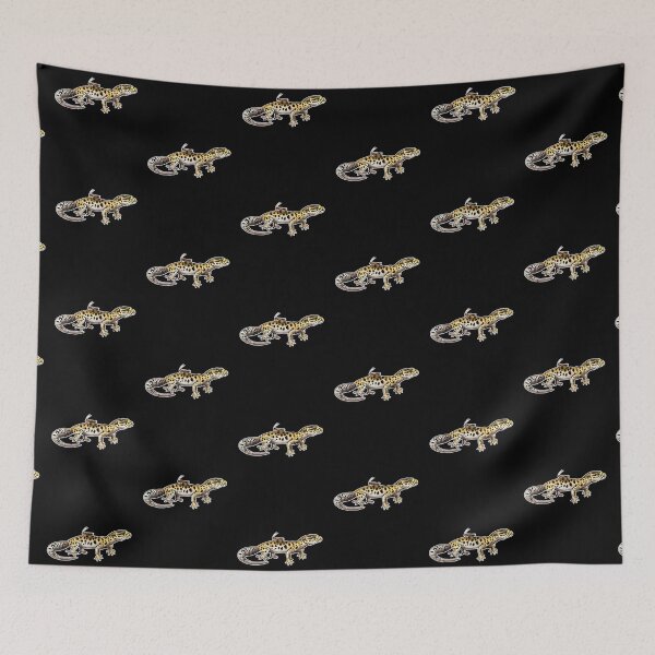 Item preview, Diseño divertido de Leopard Geco y grillos. designed and sold by BeataY6Art.