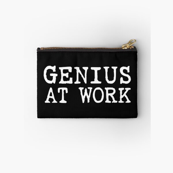 Item preview, Funny but bold Statement: Genius at Work (white version) designed and sold by Elvin Dantes.