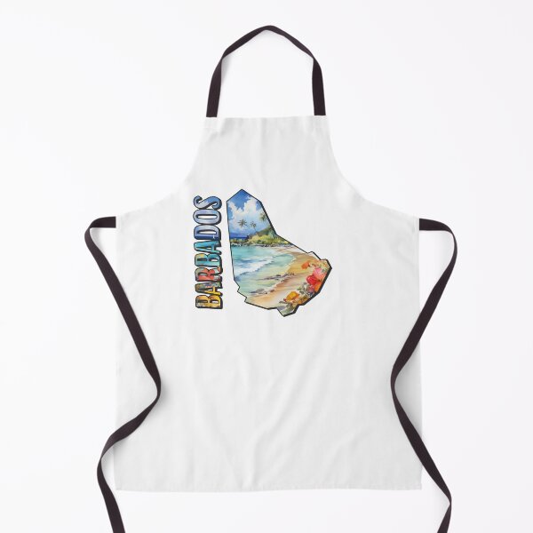 Item preview, Barbados Watercolor Map designed and sold by Motivburg.