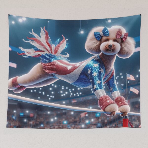 Item preview, Poodle Celebrity Gymnast Competing  designed and sold by TheDogOnIt.