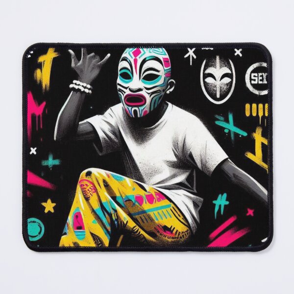 Item preview, Cyberpunk African Dance with Graffiti designed and sold by benja-08.