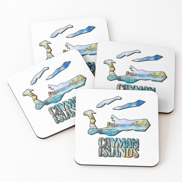 Item preview, Cayman Islands watercolor map designed and sold by Motivburg.