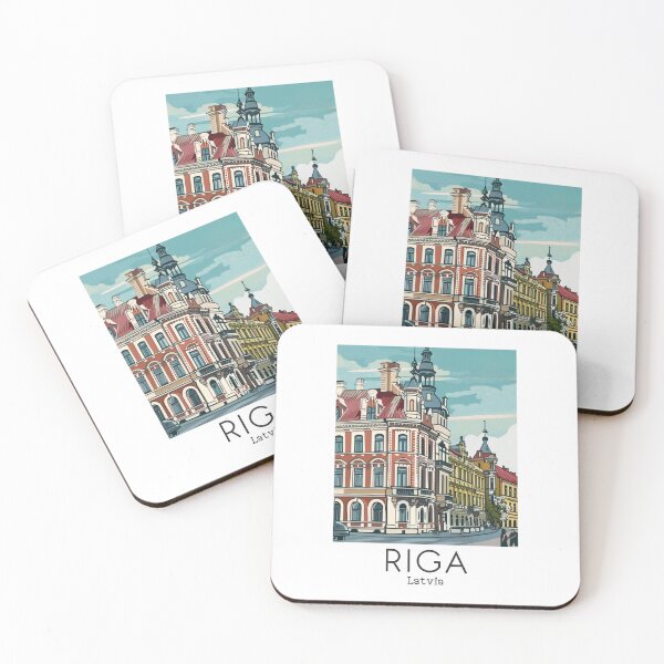 Item preview, A Vintage Travel Art of Riga - Latvia  designed and sold by GoodOldVintage.