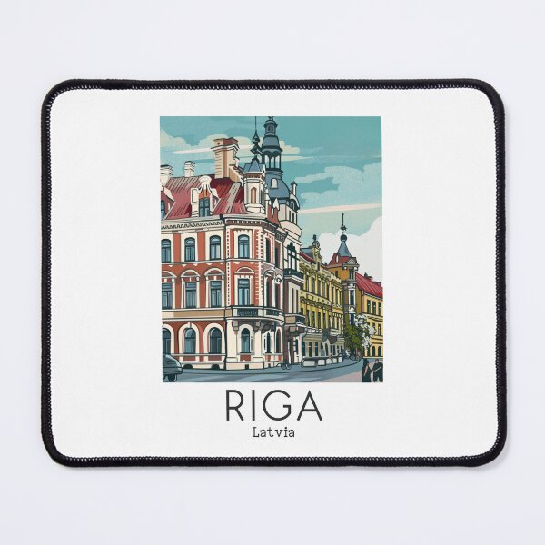 Item preview, A Vintage Travel Art of Riga - Latvia  designed and sold by GoodOldVintage.