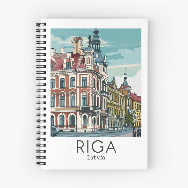 Item preview, A Vintage Travel Art of Riga - Latvia  designed and sold by GoodOldVintage.