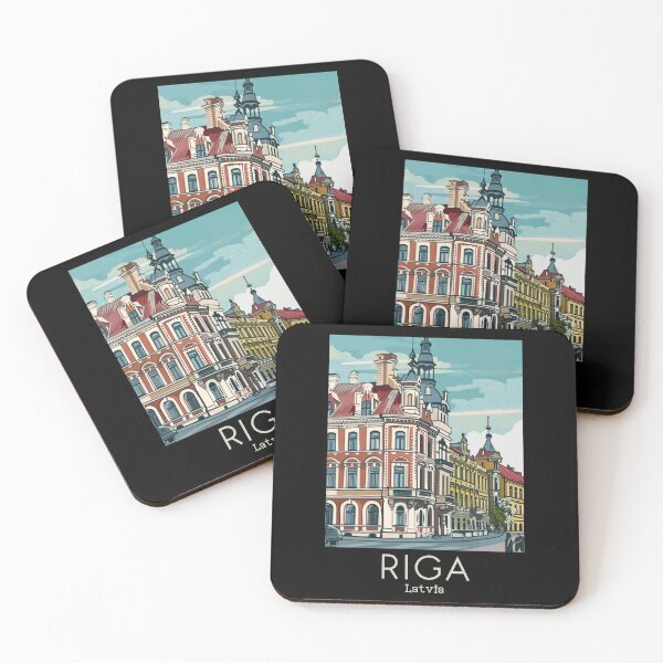 Item preview, A Vintage Travel Art of Riga - Latvia  designed and sold by GoodOldVintage.