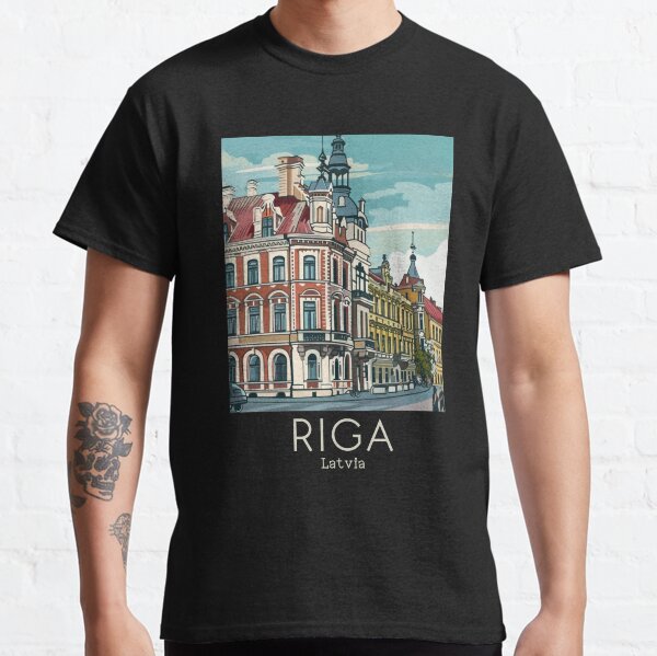 Item preview, A Vintage Travel Art of Riga - Latvia  designed and sold by GoodOldVintage.