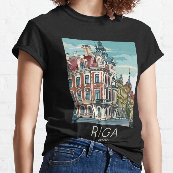Item preview, A Vintage Travel Art of Riga - Latvia  designed and sold by GoodOldVintage.