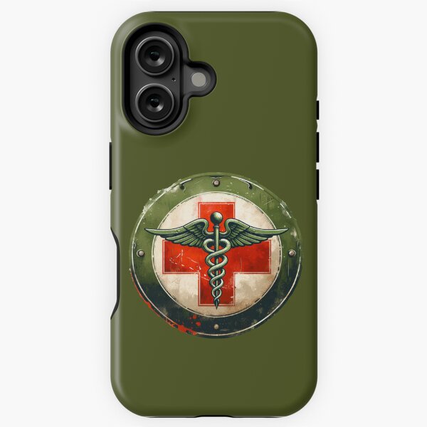 Vista previa del artículo con la obra «Caduceo médico de combate angustiado VIntage», diseñado y vendido por Nathaniel Baker.