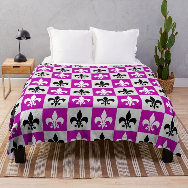 Item preview, Purple Geometric Heraldic Fleur-De-Lis designed and sold by PatternTitan.