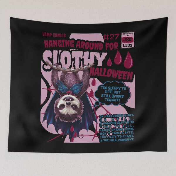 Item preview, HANGING AROUND FOR SLOTHY HALLOWEEN designed and sold by justyna-s28.