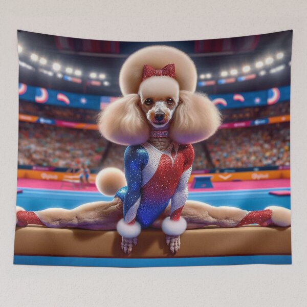 Item preview, Poodle Celebrity Gymnast Competing  designed and sold by TheDogOnIt.