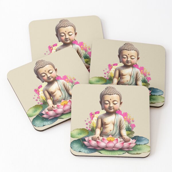 Item preview, Tiny Buddha and Lotus Flower designed and sold by Mariana Piana.