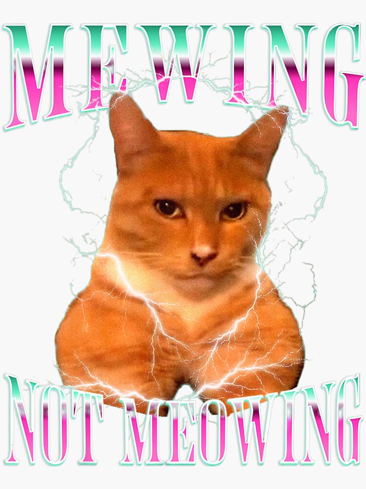Mewing Not Meowing T-Shirt For Cat Lovers, Mewing Meme Funny Gift