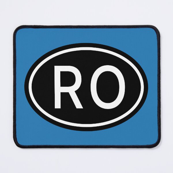Item preview, RO Initials Monogram Oval White Letters designed and sold by Jeallan Designs.