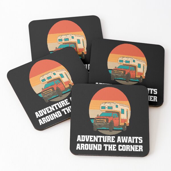 Item preview, Camping Camper Design Adventure Awaits Around The Corner. designed and sold by fantasticdesign.