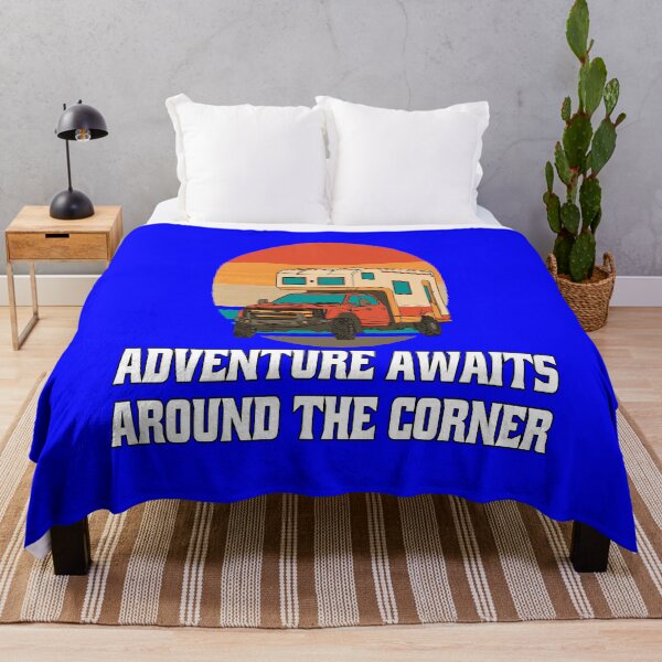 Item preview, Camping Camper Design Adventure Awaits Around The Corner. designed and sold by fantasticdesign.