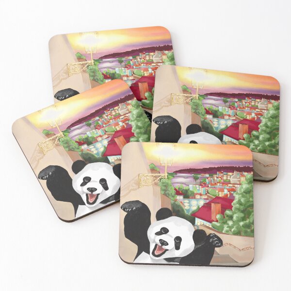Item preview, Playful Panda Photobombs Cityscape in a Hilarious Moment ? designed and sold by Pandositive.