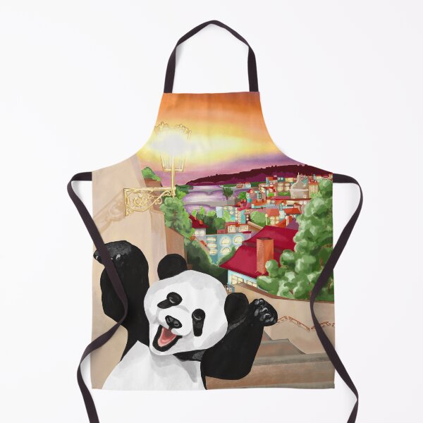 Item preview, Playful Panda Photobombs Cityscape in a Hilarious Moment ? designed and sold by Pandositive.