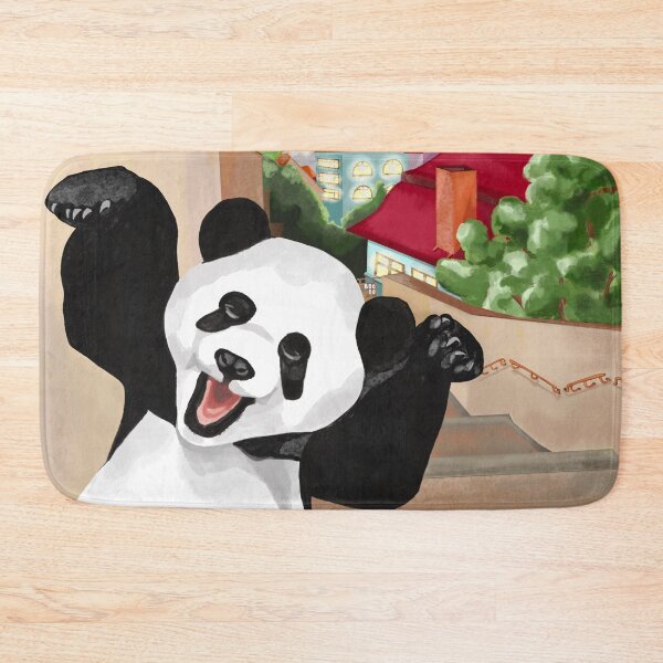 Item preview, Playful Panda Photobombs Cityscape in a Hilarious Moment ? designed and sold by Pandositive.