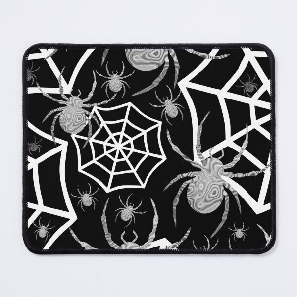 Item preview, Black And White Creepy Crawly Spider Web designed and sold by Sartoris Art.
