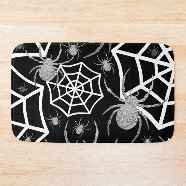 Item preview, Black And White Creepy Crawly Spider Web designed and sold by Sartoris Art.