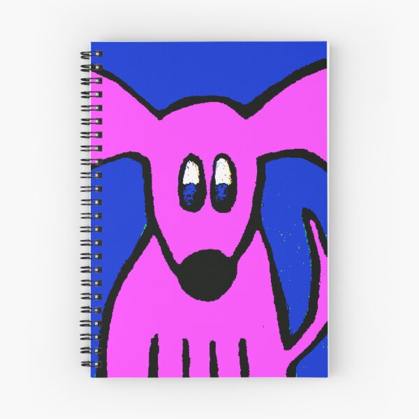 Aperçu de l'œuvre chien rose créée et vendue par Liesl Kustermann.