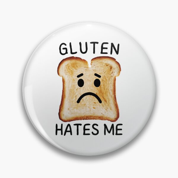 Item preview, Gluten Hates Me Funny Toast Bread Gluten Intolerance designed and sold by WildPalette-Art.