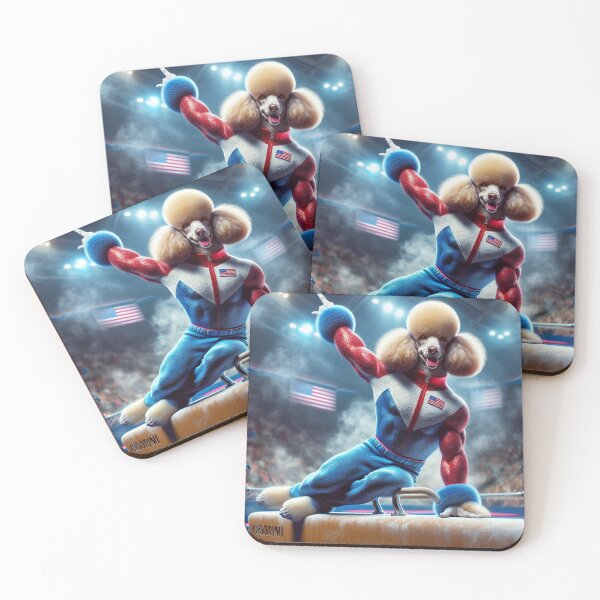 Item preview, Poodle Celebrity Gymnast Competing  designed and sold by TheDogOnIt.