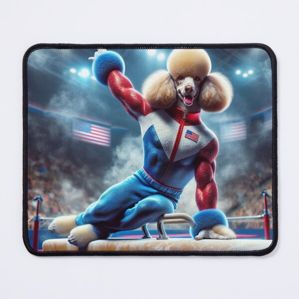 Item preview, Poodle Celebrity Gymnast Competing designed and sold by TheDogOnIt.