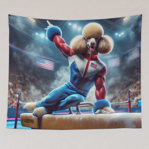 Item preview, Poodle Celebrity Gymnast Competing  designed and sold by TheDogOnIt.