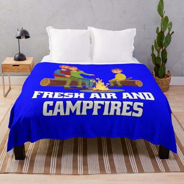 Item preview, Happy Camping Camper Art Design Fresh Air And Campfires designed and sold by fantasticdesign.