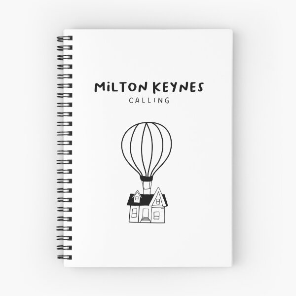 Item preview, Milton Keynes Calling - Fun Hot Air Balloon and House Drawing | City in England / UK designed and sold by RM-Journey.