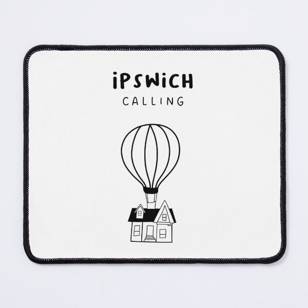 Item preview, Ipswich Calling - Fun Hot Air Balloon and House Drawing | City in England / UK designed and sold by RM-Journey.
