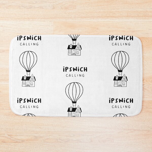 Item preview, Ipswich Calling - Fun Hot Air Balloon and House Drawing | City in England / UK designed and sold by RM-Journey.