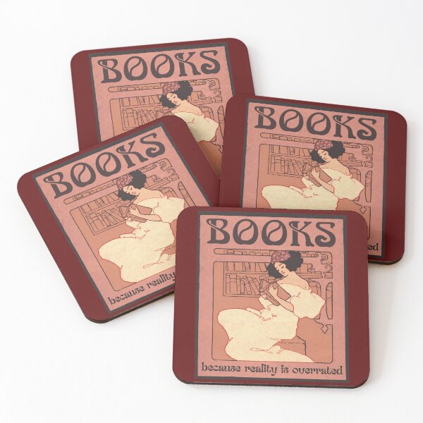 Item preview, Books because reality is overrated designed and sold by LibraryFriends.