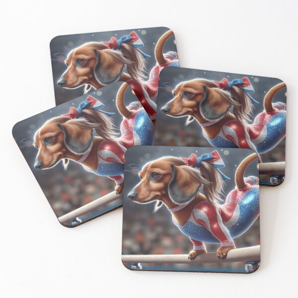Item preview, Dachshund Celebrity Gymnast Competing  designed and sold by TheDogOnIt.