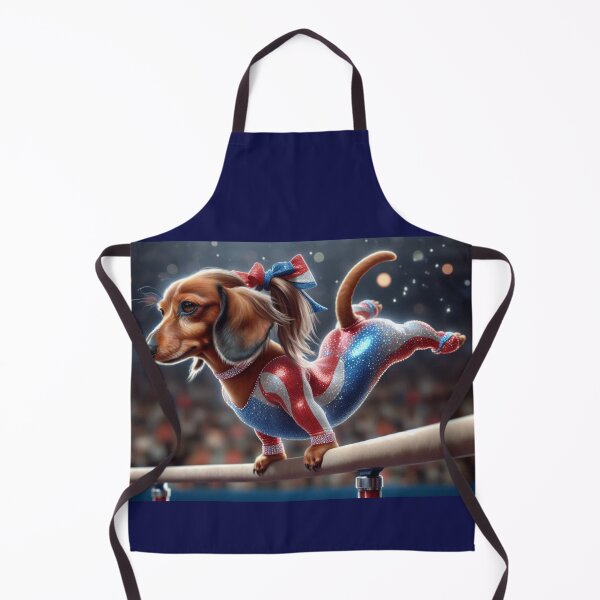Item preview, Dachshund Celebrity Gymnast Competing designed and sold by TheDogOnIt.
