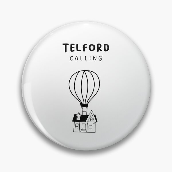 Item preview, Telford Calling - Fun Hot Air Balloon and House Drawing | City in England / UK designed and sold by RM-Journey.