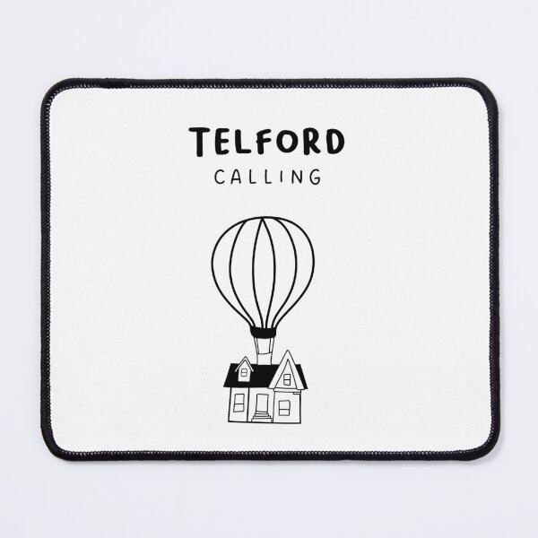 Item preview, Telford Calling - Fun Hot Air Balloon and House Drawing | City in England / UK designed and sold by RM-Journey.