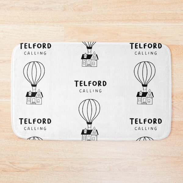 Item preview, Telford Calling - Fun Hot Air Balloon and House Drawing | City in England / UK designed and sold by RM-Journey.