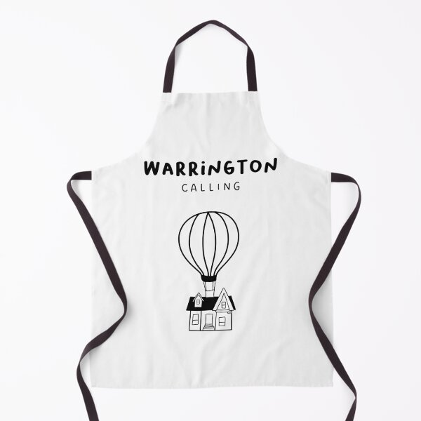 Item preview, Warrington Calling - Fun Hot Air Balloon and House Drawing | City in England / UK designed and sold by RM-Journey.