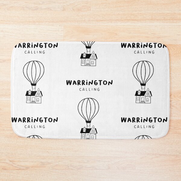 Item preview, Warrington Calling - Fun Hot Air Balloon and House Drawing | City in England / UK designed and sold by RM-Journey.