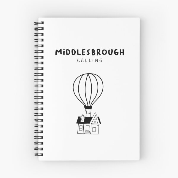 Item preview, Middlesbrough Calling - Fun Hot Air Balloon and House Drawing | City in England / UK designed and sold by RM-Journey.