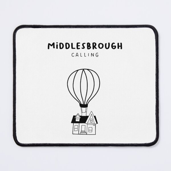 Item preview, Middlesbrough Calling - Fun Hot Air Balloon and House Drawing | City in England / UK designed and sold by RM-Journey.