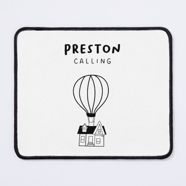 Item preview, Preston Calling - Fun Hot Air Balloon and House Drawing | City in England / UK designed and sold by RM-Journey.