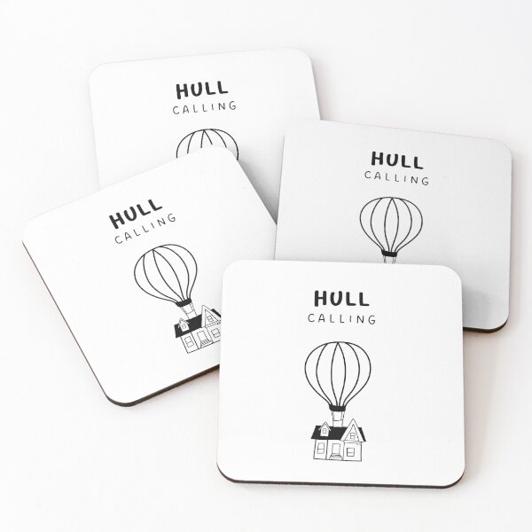 Item preview, Hull Calling - Fun Hot Air Balloon and House Drawing | City in England / UK designed and sold by RM-Journey.