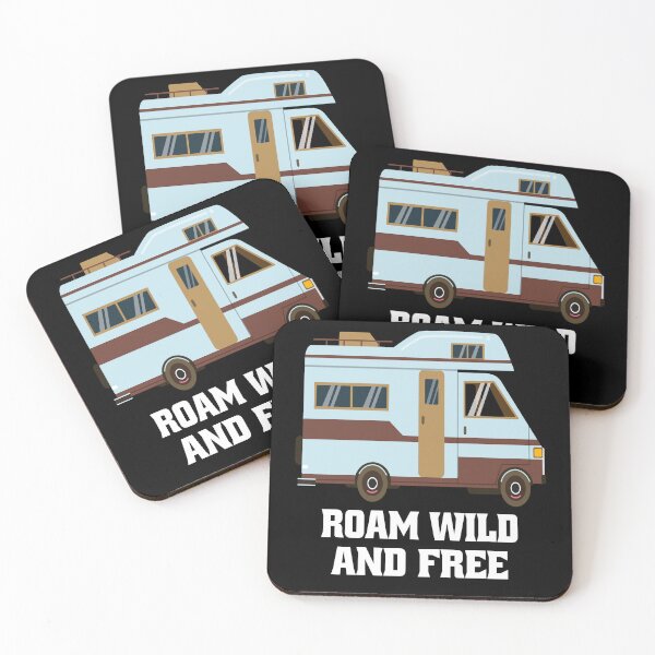Item preview, Happy Camping Camper Art Design Roam Wild And Free designed and sold by fantasticdesign.