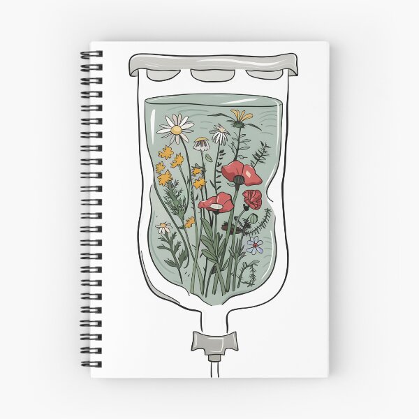 Item preview, Infusion Nurse Drip Bag With Wildflowers designed and sold by WildPalette-Art.