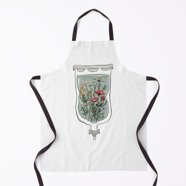 Item preview, Infusion Nurse Drip Bag With Wildflowers designed and sold by WildPalette-Art.
